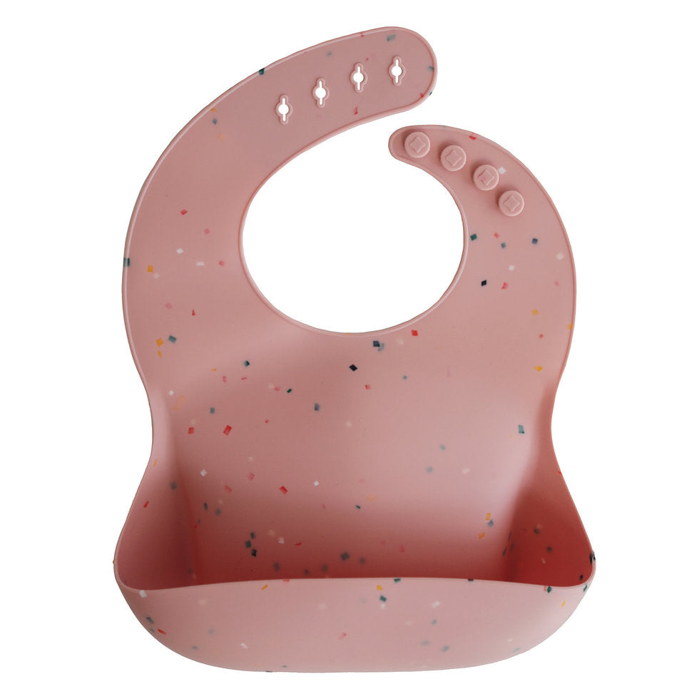 Mushie Silicone Bib Pink Confetti