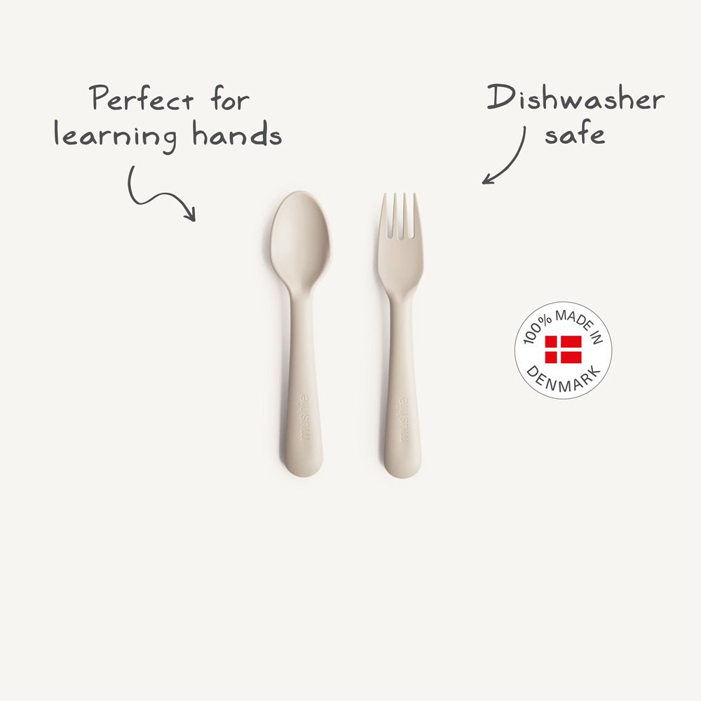 Mushie Fork & Spoon Sage