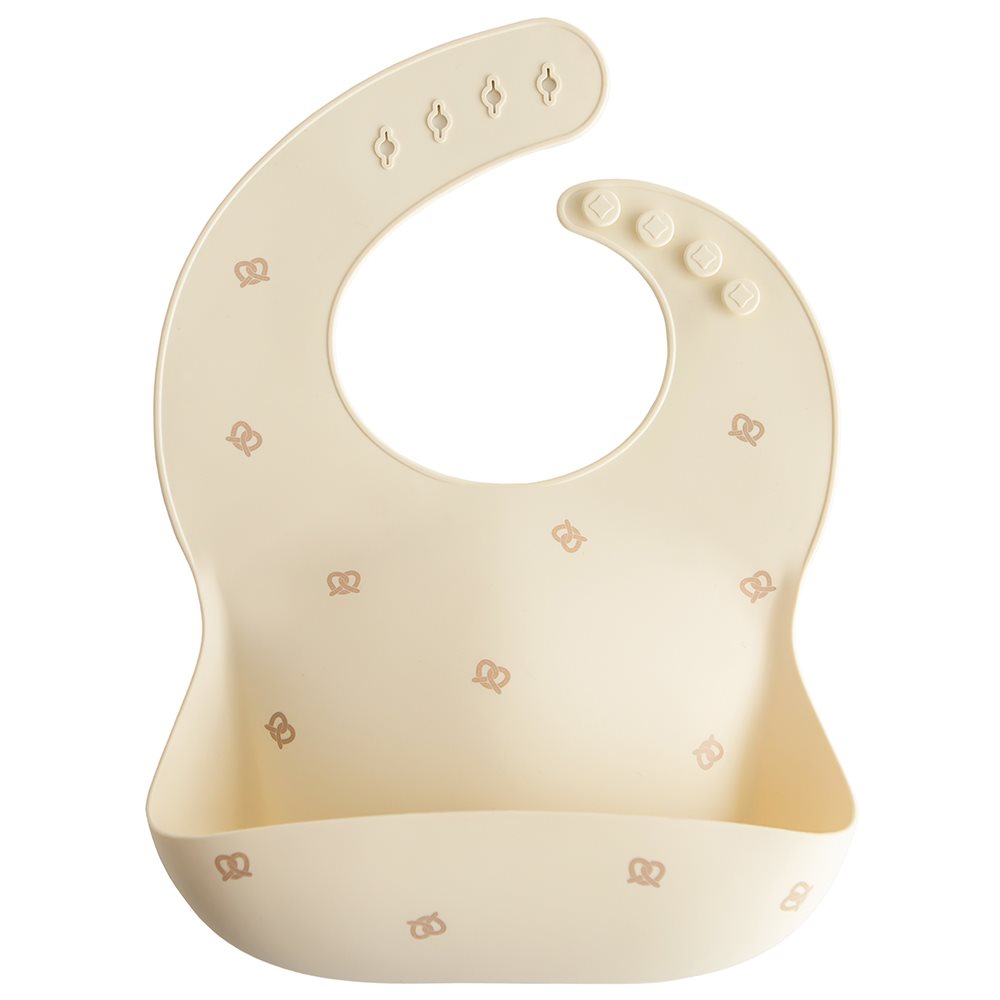 Mushie Silicone Bib Pretzel
