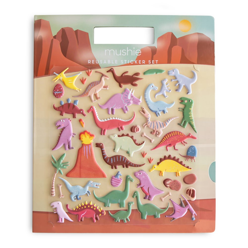 Mushie Reusable Sticker Set Dinosaurs