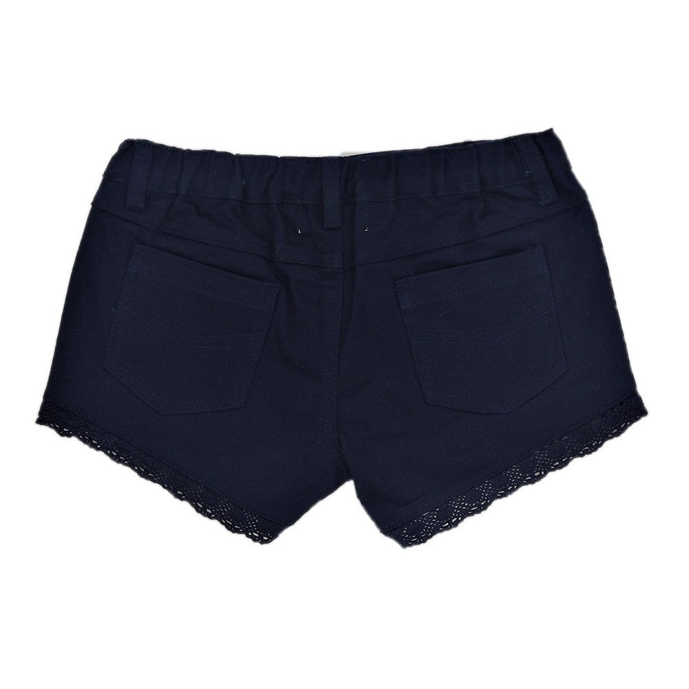 Girl Navy Lace Shorts