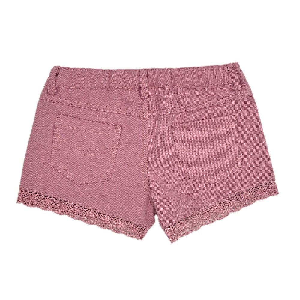 Girl Pink Lace Shorts