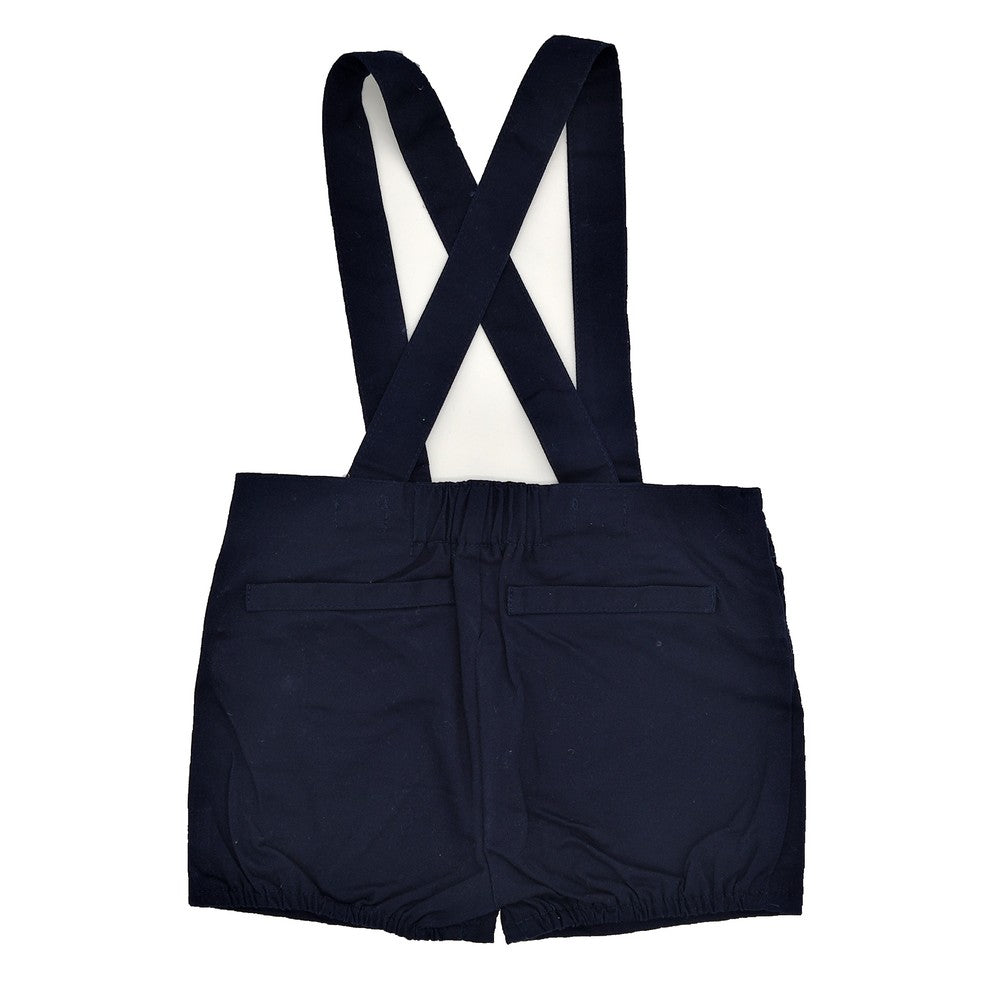 Baby Navy Suspender Shorts