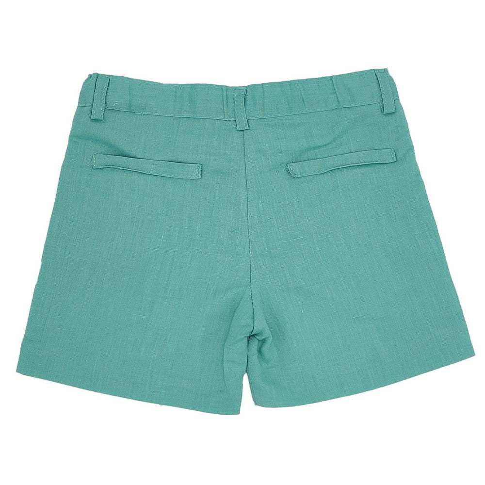 Boy Green Linen Shorts