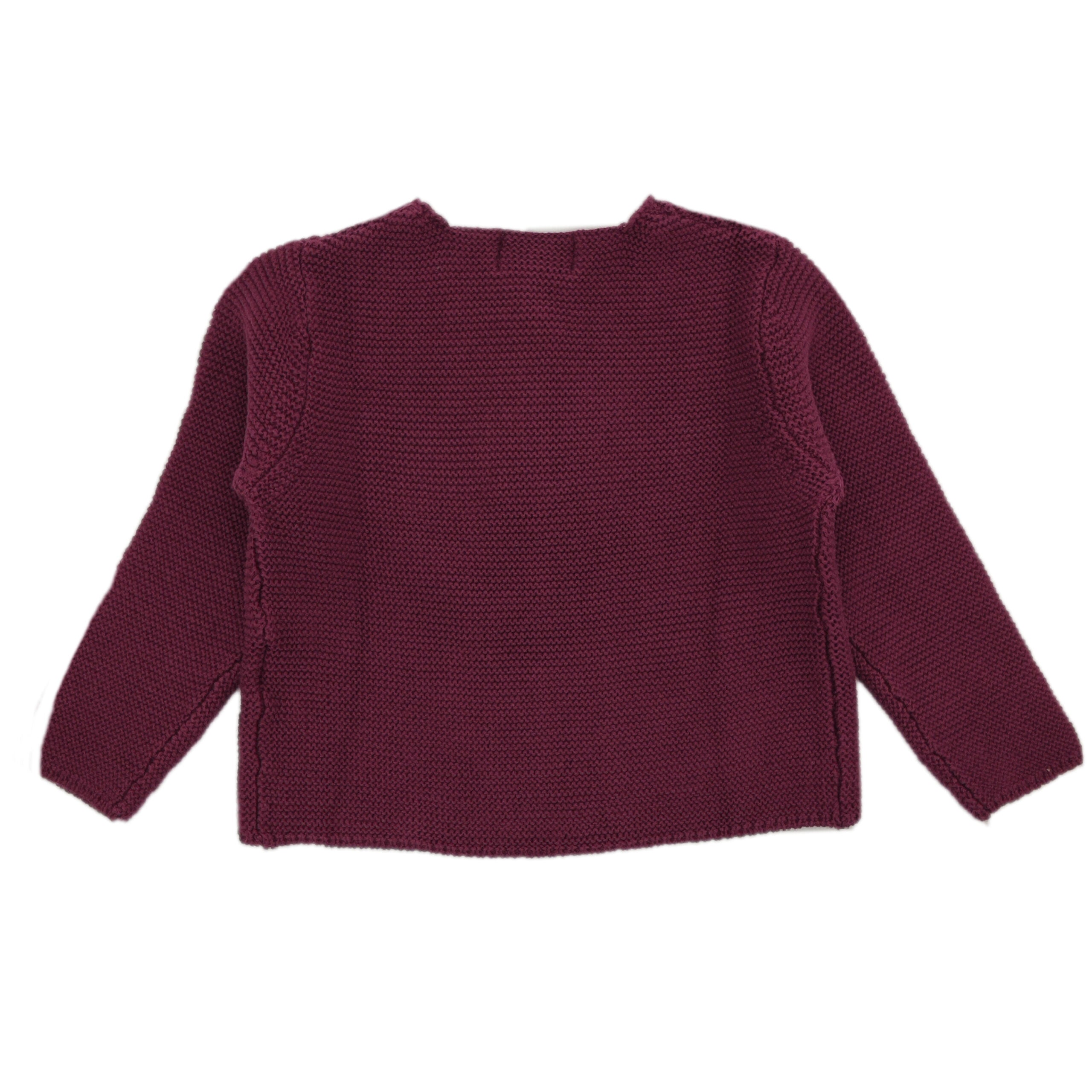 Baby Classic Burgundy Cardigan