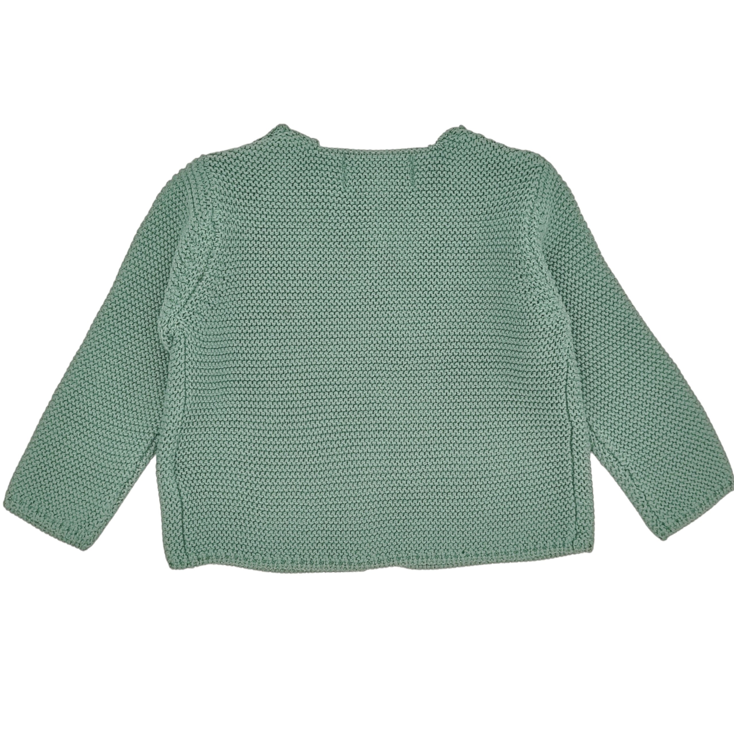 Baby Classic Green Cardigan