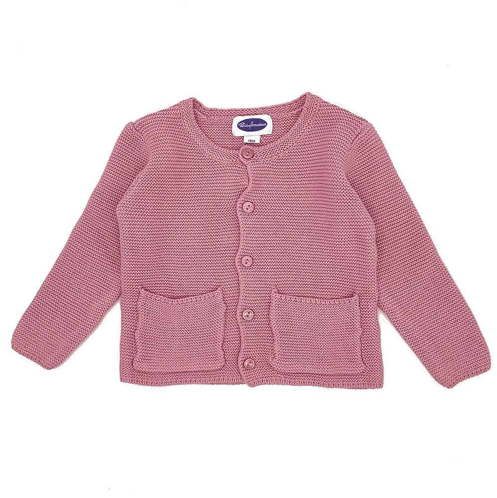 Baby Traditional Pink Cardigan