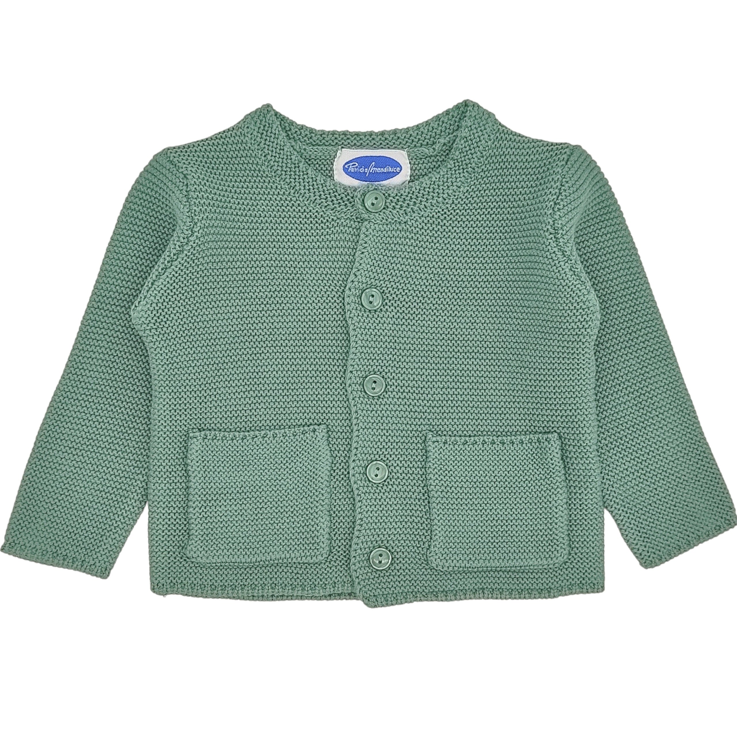 Baby Traditional Green Cardigan