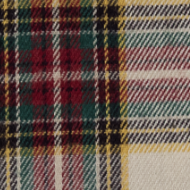 Girl Burgundy & Cream Tartan Jersey Blouse
