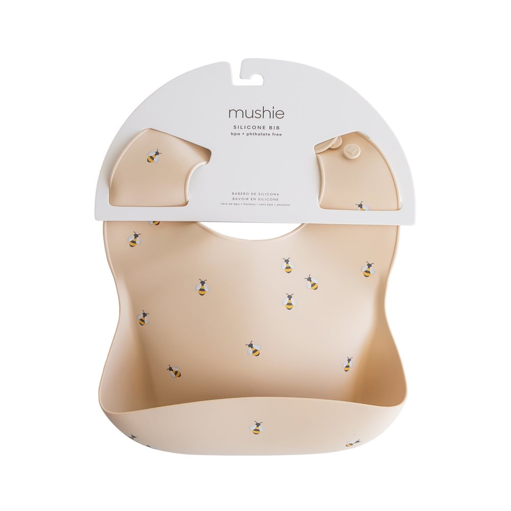 Mushie Silicone Bib Bees