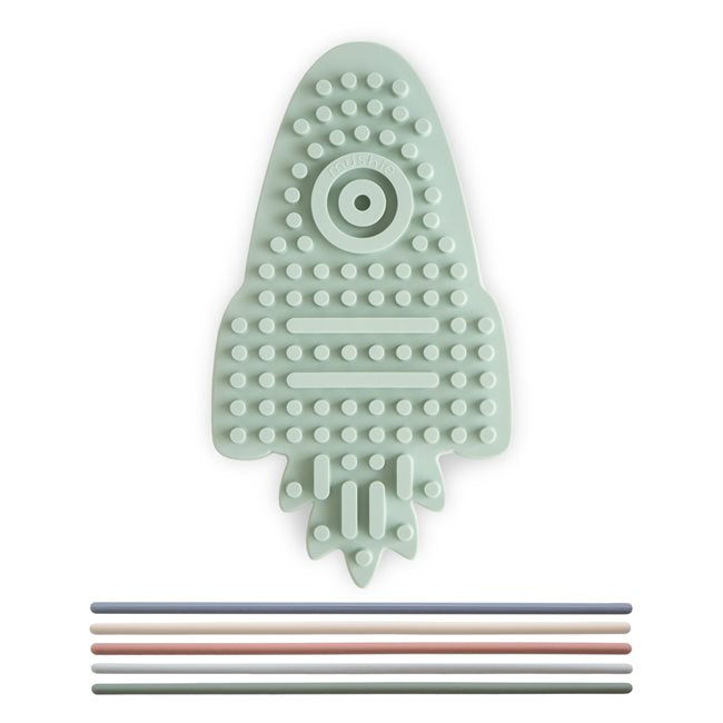Mushie Silicone Sensory Toy Rocket