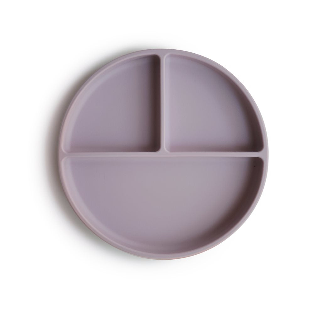 Mushie Silicone Suction Plate Soft Lilac