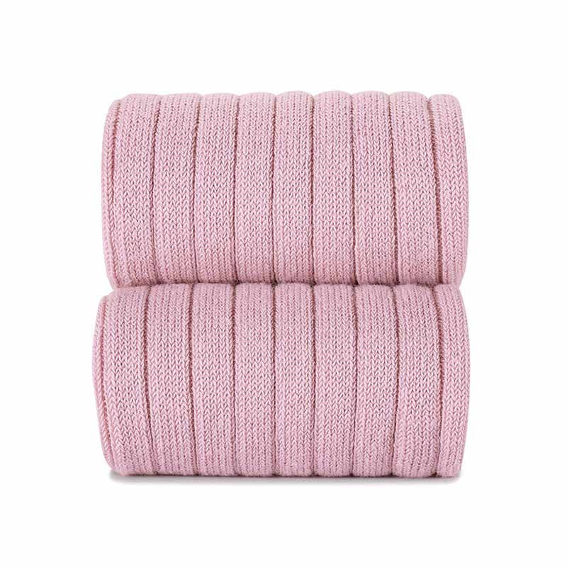 Condor Dusty Pink Ribbed Knee High Socks