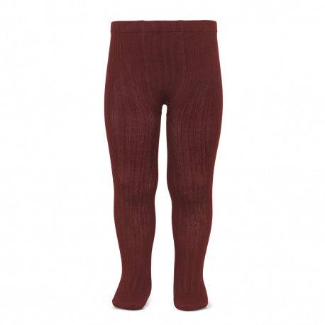 Condor Garnet Ribbed Tights