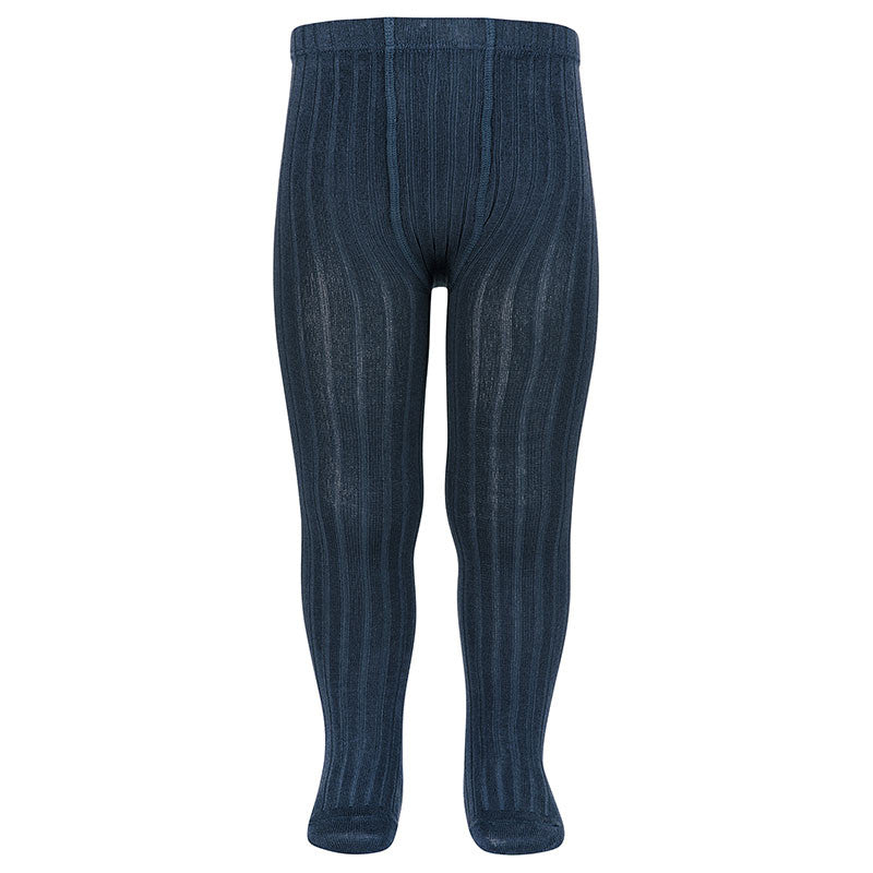 Condor Lapis Lazuli Ribbed Tights