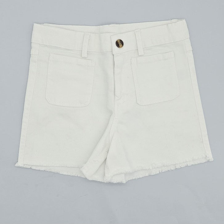 Girl White Shorts