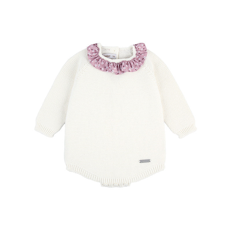 Condor Body with Liberty flower frill trim on the collar Cream