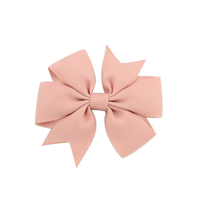 Dusty Pink Bow Clip