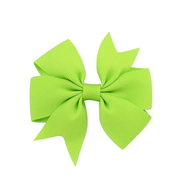 Apple Green Bow Clip