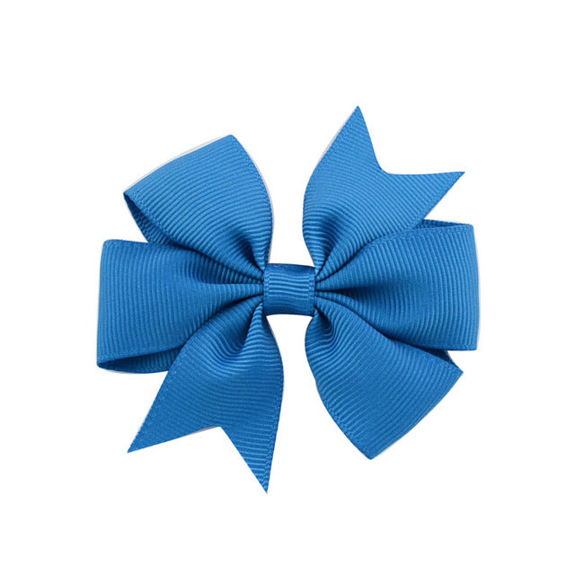 Electric Blue Bow Clip