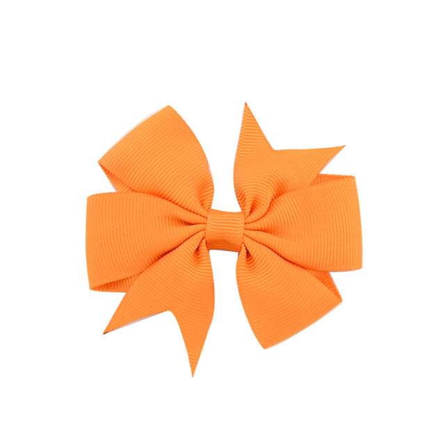 Tangerine Bow Clip