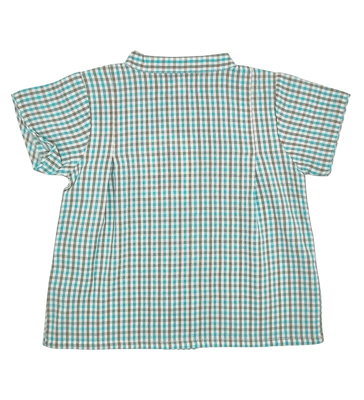 Baby Aquamarine Gingham Shirt