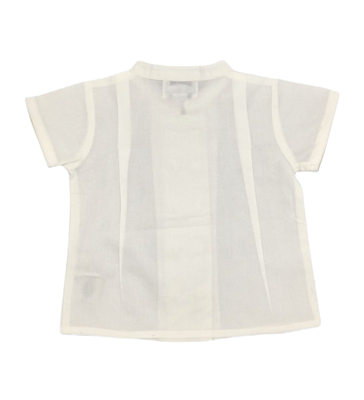 Baby White Mandarin Shirt
