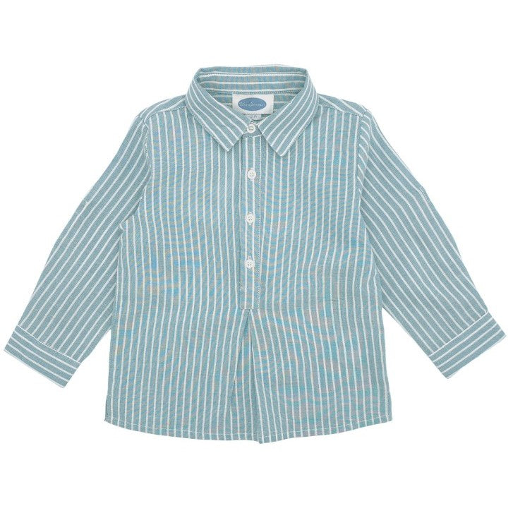 Boy Blue & White Stripe Classic Shirt