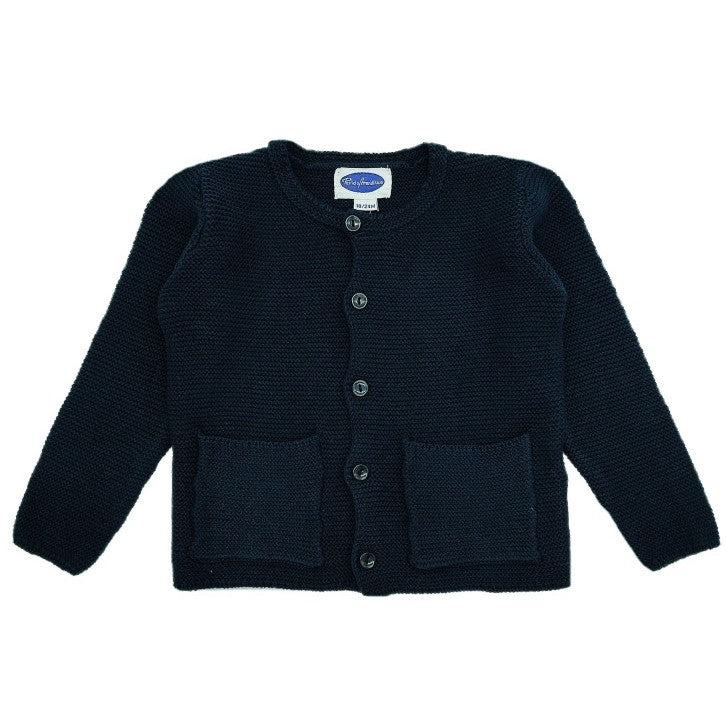 Traditional Navy Cardigan