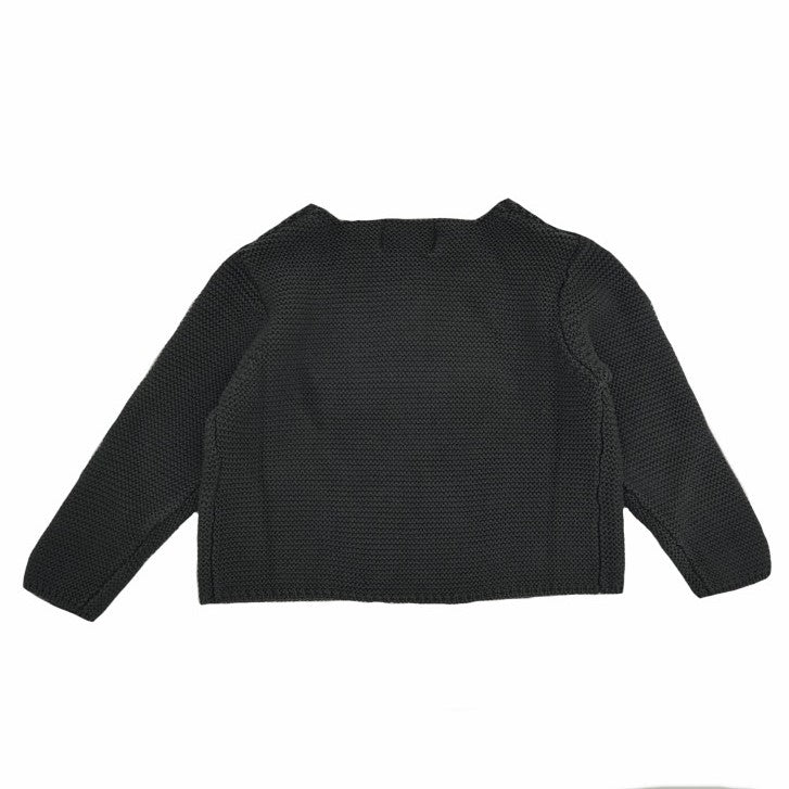 Baby Classic Charcoal Gray Cardigan