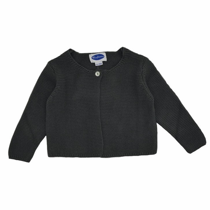 Baby Classic Charcoal Gray Cardigan