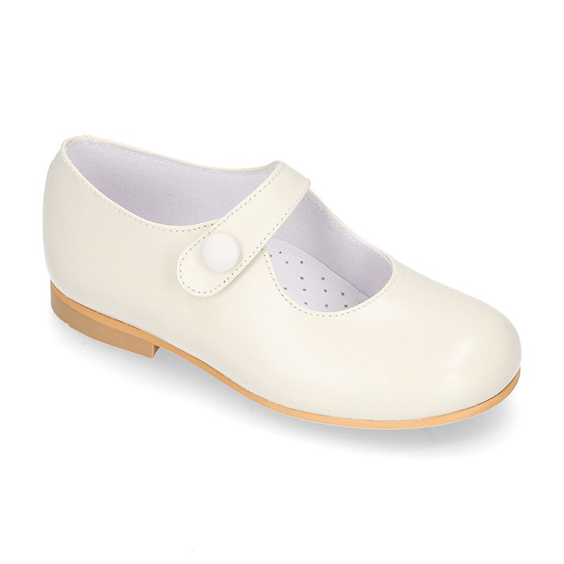 Girl Ivory Mary Jane Shoes