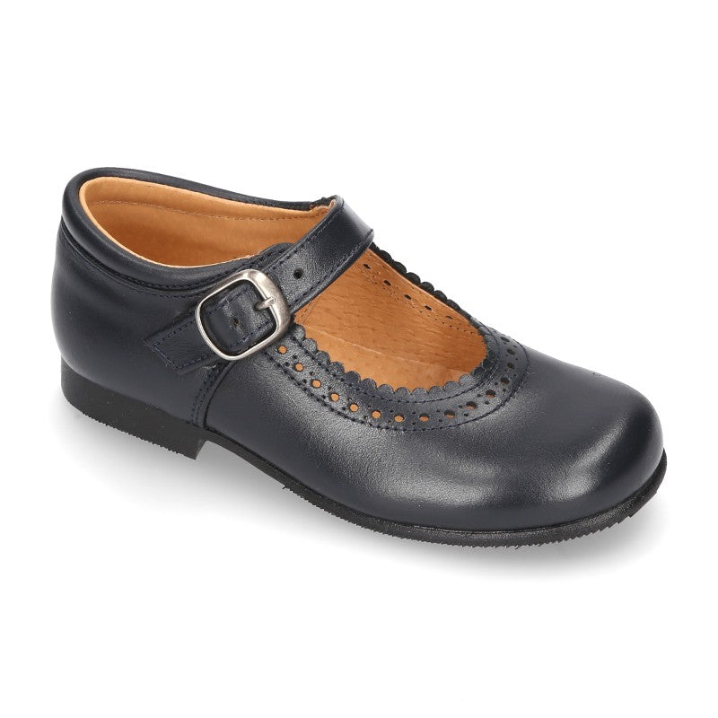 Girl Navy Mary Jane Shoes