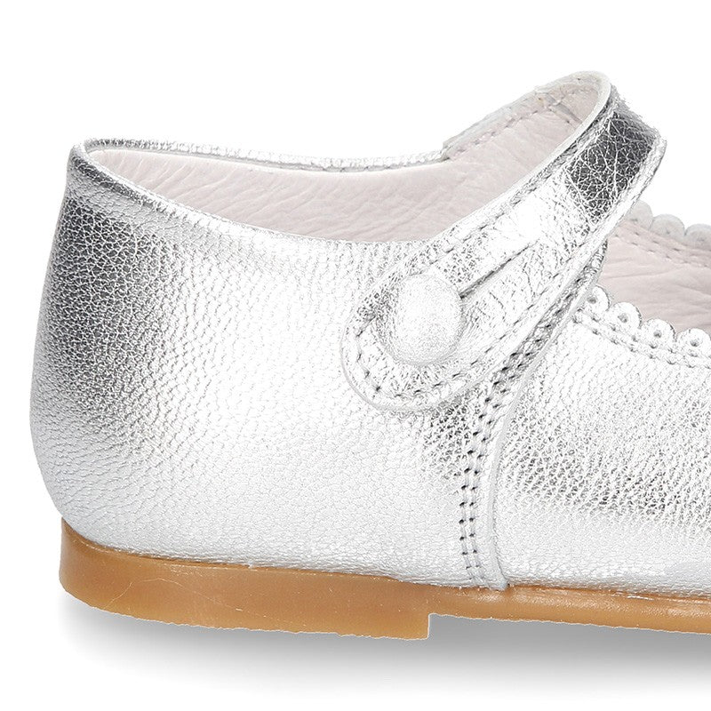 Baby Silver Mary Jane Shoes