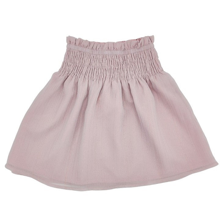 Girl Pink Glitter Bow Skirt