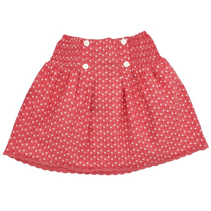 Girl Coral Stars Skirt