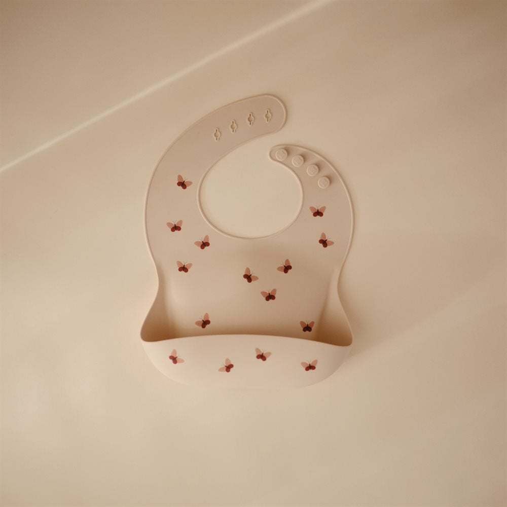Mushie Silicone Bib Butterflies