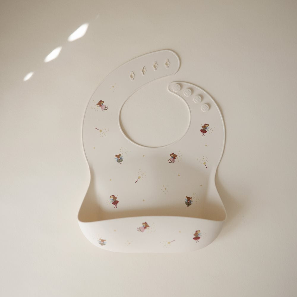 Mushie Silicone Bib Fairy Mice