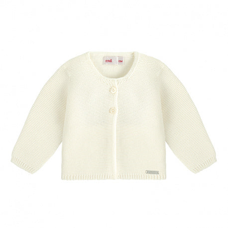 Condor Garter Stitch Cardigan Ivory