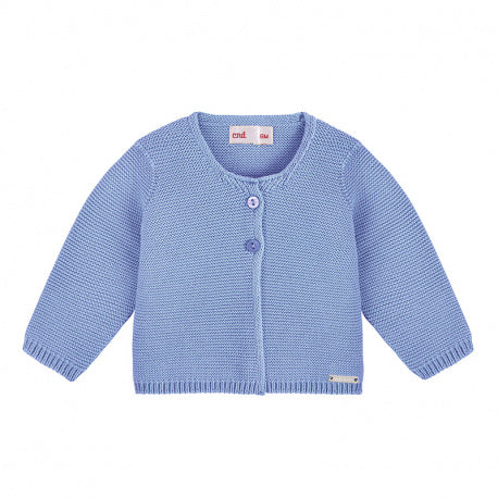 Condor Garter Stitch Cardigan Bluish