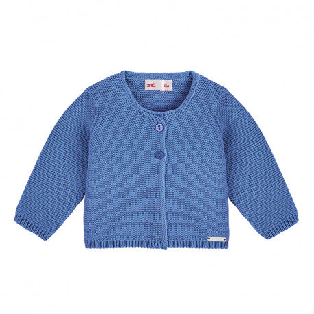 Condor Garter Stitch Cardigan French Blue