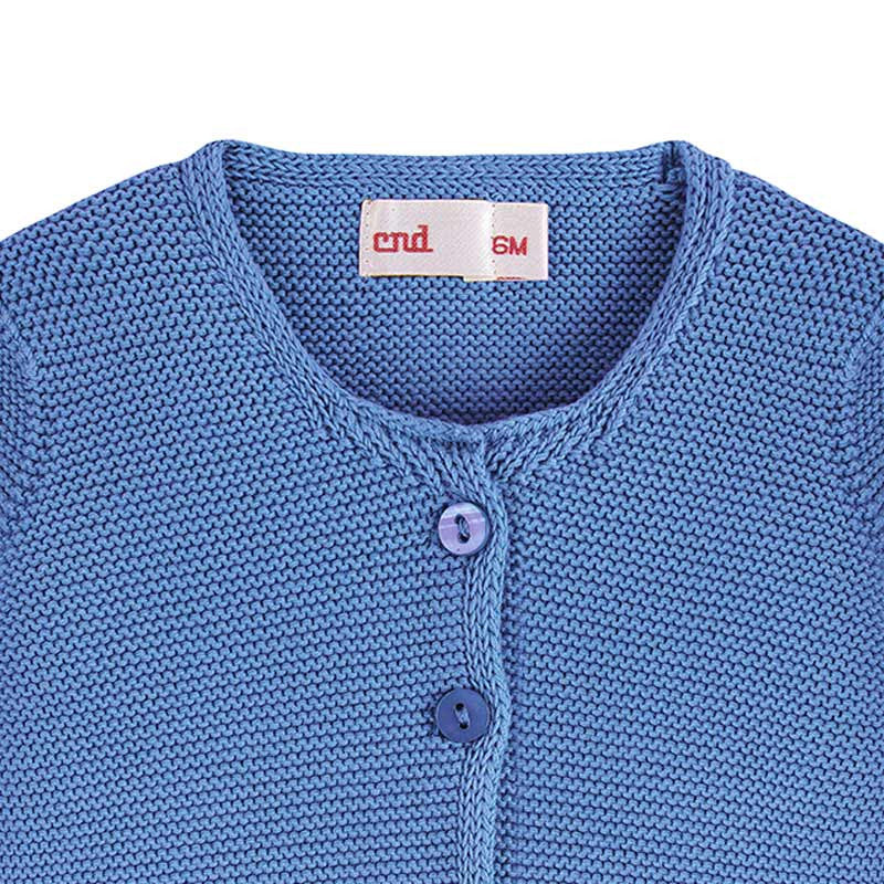 Condor Garter Stitch Cardigan French Blue