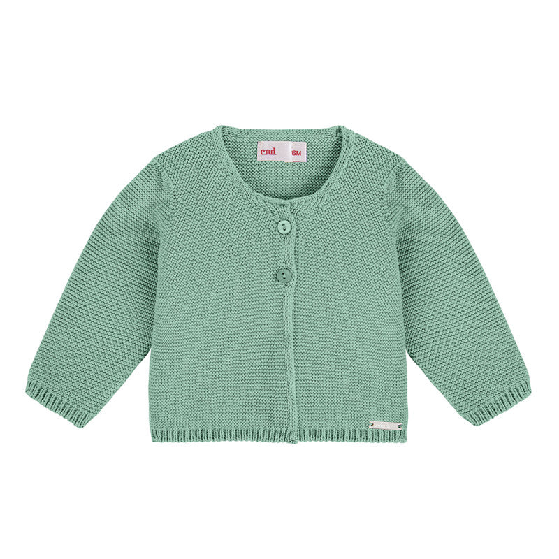 Condor Garter Stitch Cardigan Jade