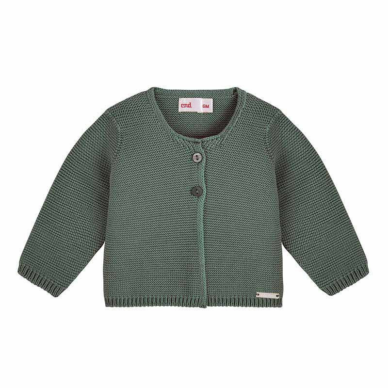 Condor Garter Stitch Cardigan Lichen Green