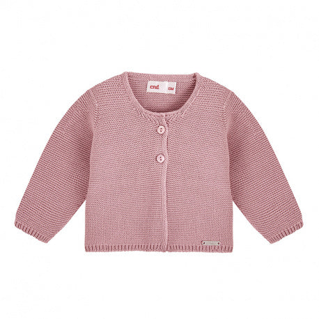 Condor Garter Stitch Cardigan Dusty Pink
