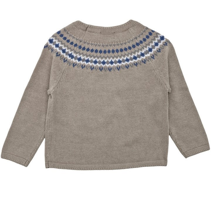 Traditional Beige Fair Isle Jumper