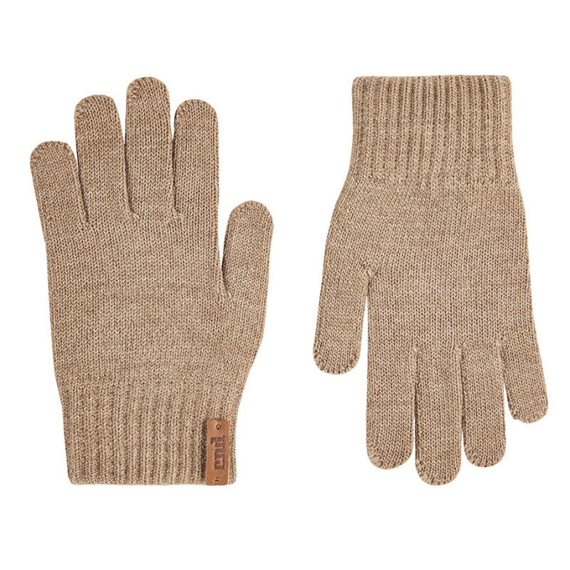 Condor Merino wool-blend gloves Biscuit
