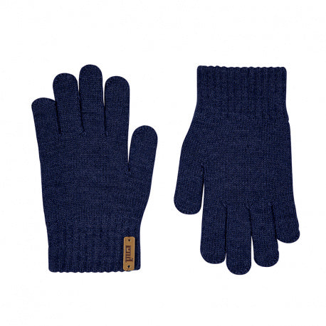 Condor Merino Wool-blend Gloves Navy