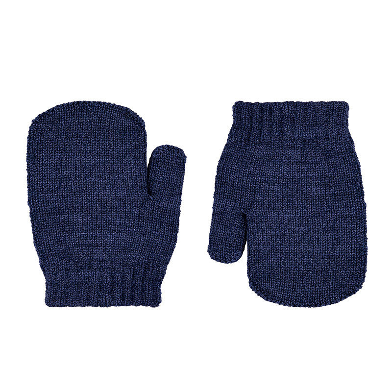 Condor Merino Wool-blend One-finger Mittens Navy