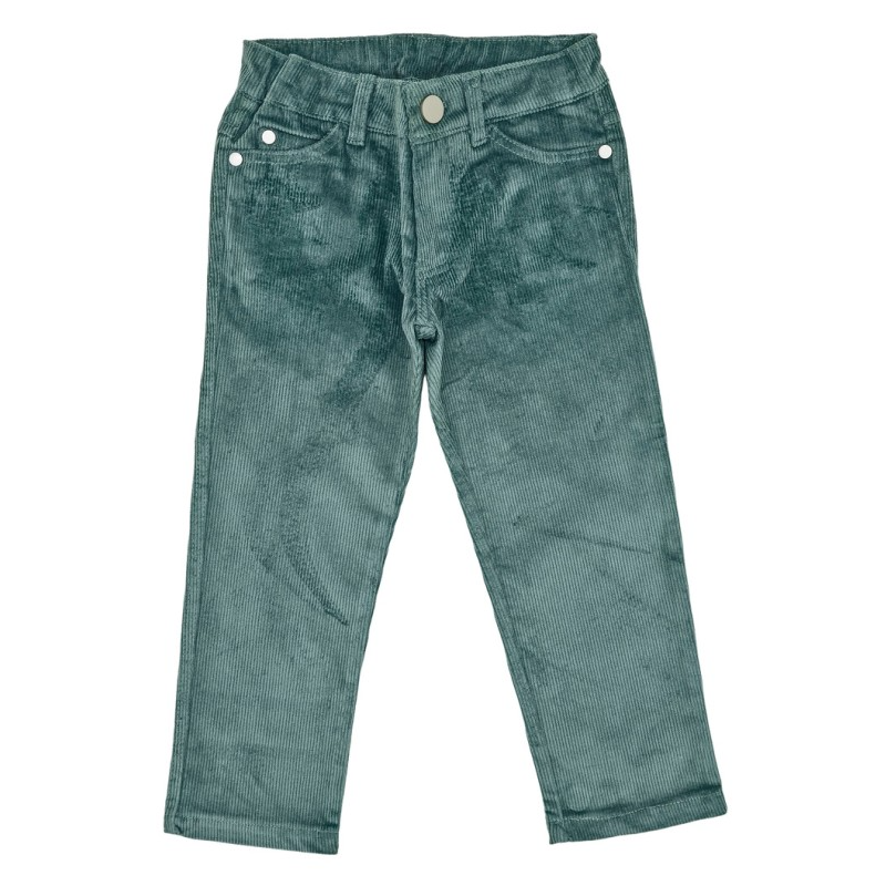 Boy Green Corduroy Trousers
